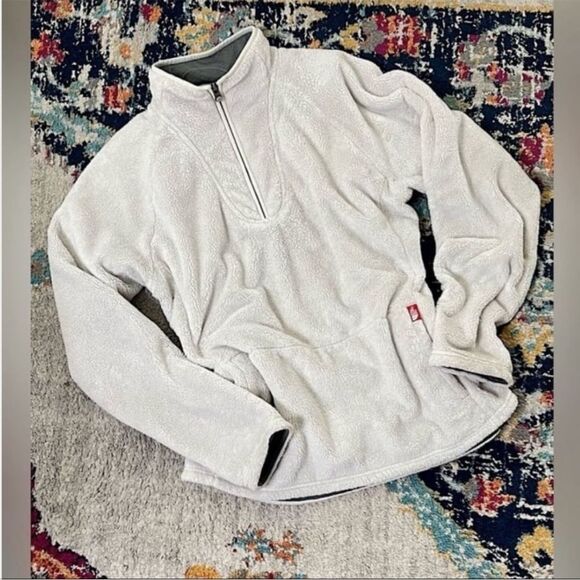 The North Face Osito 1/4 Zip Cream Soft High-Pile Silken Raschel Fleece Pullover - Picture 2 of 13